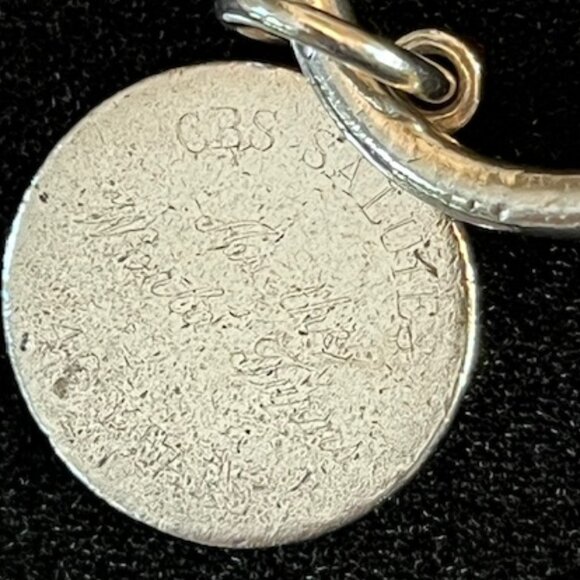 TIFFANY & CO | Silver Round Tag Key Ring - Vintage Collectible - Picture 7 of 8